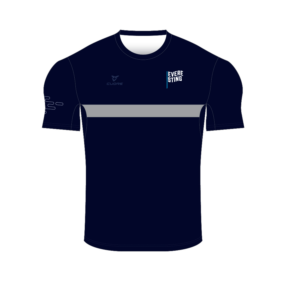 Image for Everesting Running S/Sleeve Shirt Navy Men