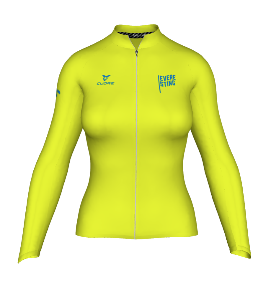 Image for Women Everesting Crew L/S Jersey Lime Punch